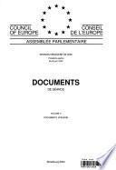Assemblée parlementaire Documents de séance Session ordinaire 2000 (Troisième partie), Volume V