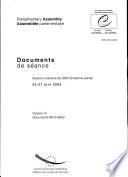 Assemblée Parlementaire Documents de séance Session ordinaire de 2003 (troisième partie), juin 2003 Volume VI