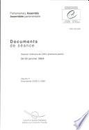 Assemblée Parlementaire Documents de séance Session ordinaire de 2004 (première partie), janvier 2004, Volume II