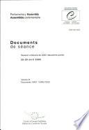 Assemblée Parlementaire Documents de séance Session ordinaire de 2005 (deuxième partie), avril 2005, Volume III