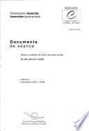 Assemblée Parlementaire Documents de séance Session ordinaire de 2005 (première partie), janvier 2005, Volume II