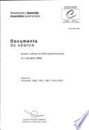 Assemblée Parlementaire Documents de séance Session ordinaire de 2005 (quatrième partie), octobre 2005, Volume VI