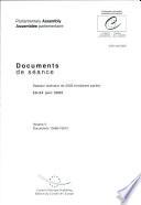 Assemblée Parlementaire Documents de séance Session ordinaire de 2005 (troisième partie), juin 2005, Volume V
