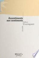 Assentiments aux sentiments