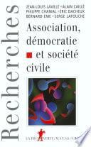 Association, démocratie et société civile