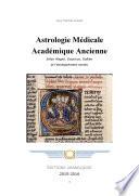 Astrologie Médicale Académique Ancienne