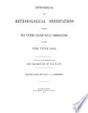 astronomical and meteorological observations  made at the united states naval observatory during the year 1862