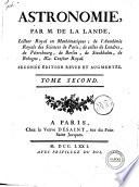 Astronomie, par M. de La Lande ... Tome premier (-quatrieme)