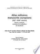 Atlas militaires manuscrits européens