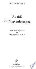 Au-delá de l'impressionnisme