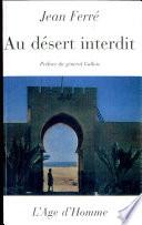 Au désert interdit