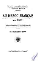 Au Maroc français en 1925