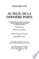 Au seuil de la dernière porte