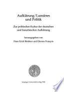 Aufklärung, Lumières und Politik