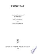 Aufstieg und Niedergang der römischen Welt: Principat. v