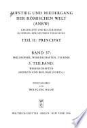 Aufstieg und Niedergang der römischen Welt: Principat. v