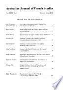Australian Journal of French Studies