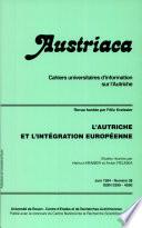 Austriaca n°38, L’Autriche et l’intégration européenne