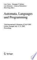 Automata, Languages, and Programming