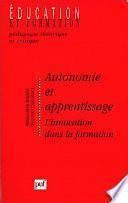 Autonomie et apprentissage