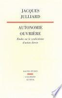 Autonomie ouvrière