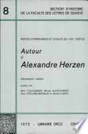 Autour d'Alexandre Herzen