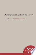 Autour de la notion de sacer