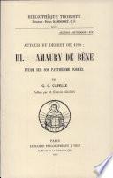 Autour Du Decret De 1210 III