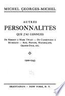 Autres personnalités que j'ai connues