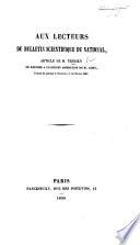 Aux lecteurs du Bulletin scientifique du National