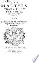 Aux martyrs