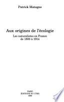 Aux origines de l'écologie