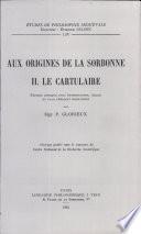 Aux Origines De La Sorbonne II