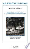 Aux sources de l'hypnose