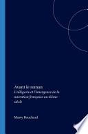 Avant le roman