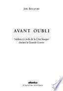 Avant oubli