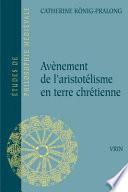 Avènement de l'aristotélisme en terre chrétienne