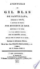 Aventuras de Gil Blas de Santillana robadas á España