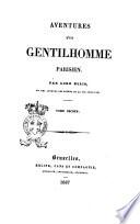 Aventures d'un gentilhomme parisien par lord Ellis