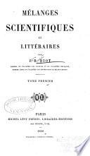 Avertissement. Une anecdote relative à Laplace. Discours prononcé aux obsèques de M. le marquis de Laplace. Voyages; opérations géodésiques. Études sur Newton