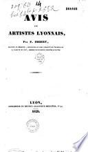 Avis aux artistes lyonnais