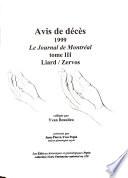 Avis de décès, 1999 : le Journal de Montréal