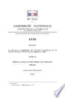 Avis de la commission des affaires culturelles sur le projet de loi de finances pour 2016; Médias, livres et industries culturelles (Presse)