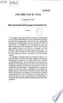 Avis émis par M. Faye à l'enquête ouverte sur la traversée de Lyon par le chemin de fer