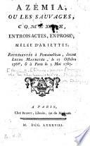 Azémia ou les Sauvages