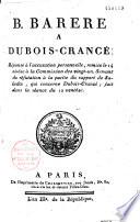 B. Barrere à Dubois Crancé