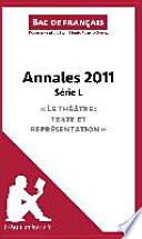 Bac de français 2011 - Annales Série L (Corrigé)