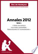 Bac de français 2012 - Annales Série L (Corrigé)