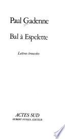 Bal à Espelette