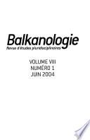 Balkanologie
